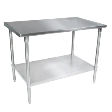 John Boos ST4-3060SSK Work Table,  54" - 62", Stainless Steel Top