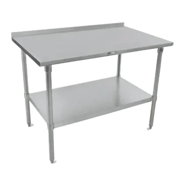 John Boos ST4R1.5-2472SBK Work Table,  63" - 72", Stainless Steel Top 