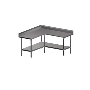 John Boos ST4R5-L2460SSK Work Table, L-Shaped