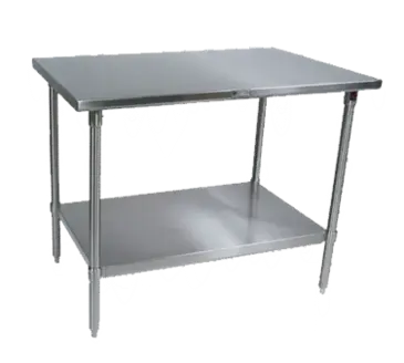 John Boos ST6-2430SSK-X Work Table,  30" - 35", Stainless Steel Top