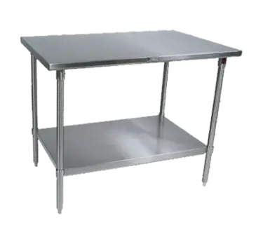 John Boos ST6-2460SSK-X Work Table,  54" - 62", Stainless Steel Top