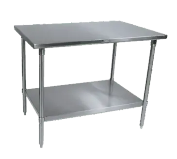 John Boos ST6-3096GSK-X Work Table,  85" - 96", Stainless Steel Top