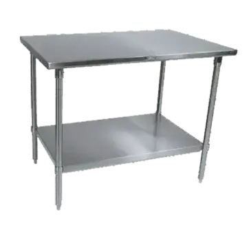 John Boos ST6-3660GSK-X Work Table,  54" - 62", Stainless Steel Top