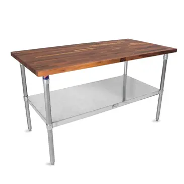 John Boos WAL-JNS09-O-X Work Table, Wood Top