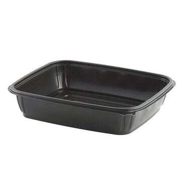 JOHNSON SALES Mega-Meal Container, 12"x10", Black, Polypropylene, (100/Case) Anchor Packaging 4542100