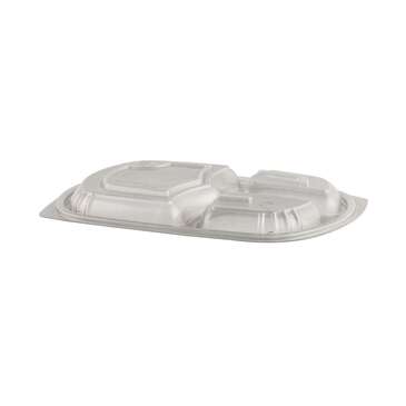 JOHNSON SALES M713S Dome Lid, 3 Compartment, Clear, Plastic, , (250/Case) Anchor Packaging LH713D