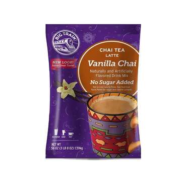 KERRY (DAVINCI GOURMET) Big Train, Vanilla Chai (No Sugar) Chai Tea Mix, 3.5 lb Bag, Big Train BT.510250