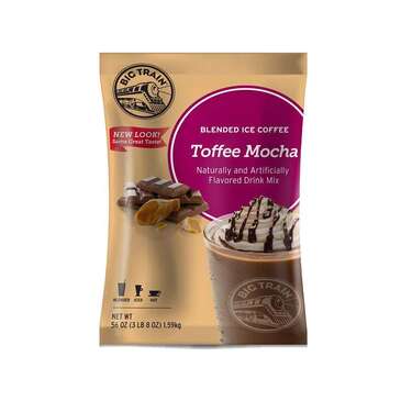 KERRY (DAVINCI GOURMET) Toffee Mocha, Blended Ice Coffee, 3.5 lb Bag, Big Train BT.610850