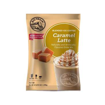 KERRY (DAVINCI GOURMET) Blended Iced Coffee, 3.5 lbs, Caramel Latte, Big Train BT.610875