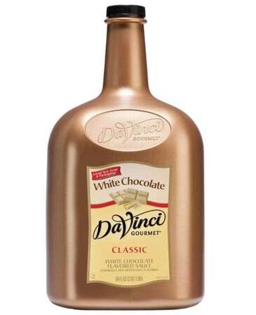 KERRY (DAVINCI GOURMET) White Chocolate Sauce, 1 Gallon, DaVinci 4073738406402T