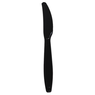 Knife, 7.5", Black, Heavy Weight, (10/Pk)  LOLLICUP LOLU2031