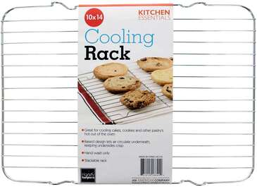 KOLE IMPORTERS Pastry Cooling Rack, 10" x 14" x 1", Stackable, Handy Helpers HC218