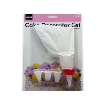 KOLE IMPORTERS Cake Decorating Set, 4 Pc, White, Plastic, Handy Helpers HZ006