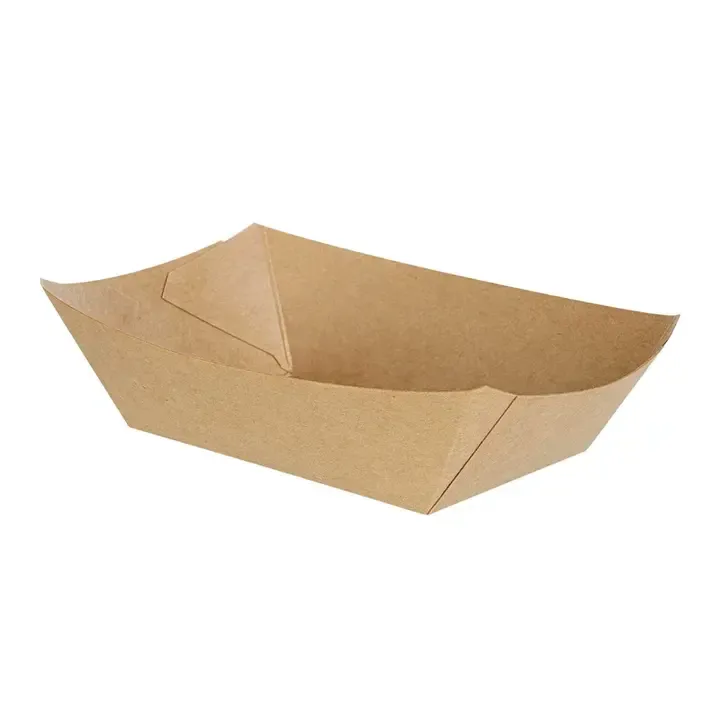 ARVESTA (DISPOSABLES) ARVESTA (DISPOSABLES) Kraft Paper Tray, 0.5 lb, 250gsm Kraft Paper With 18gsm Pe Coated, 250pcs/Bag, 4bags/Ctn