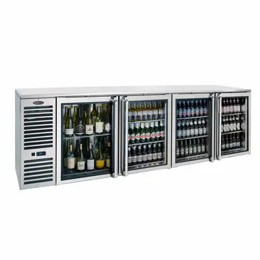 Krowne Metal BS108 Back Bar Cabinet, Refrigerated