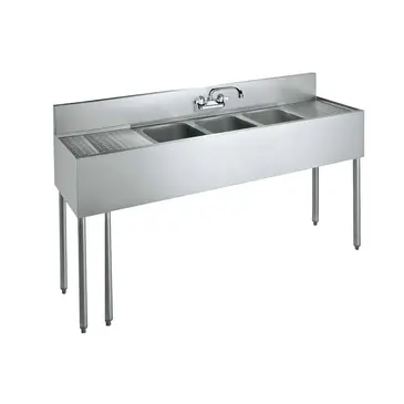 Krowne Metal CS-1872 Sink, (3) Three Compartment