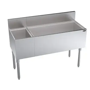 Krowne Metal KR19-M48R-10 Underbar Ice Bin/Cocktail Station, Bottle Well Bin