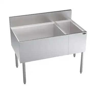 Krowne Metal KR24-M42L-10 Underbar Ice Bin/Cocktail Station, Bottle Well Bin