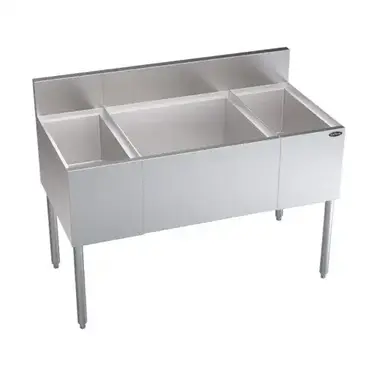 Krowne Metal KR24-M48C-10 Underbar Ice Bin/Cocktail Station, Bottle Well Bin