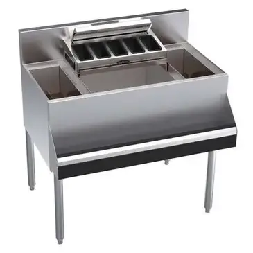 Krowne Metal KR24-MS34C Underbar Ice Bin/Cocktail Station, Bottle Well Bin