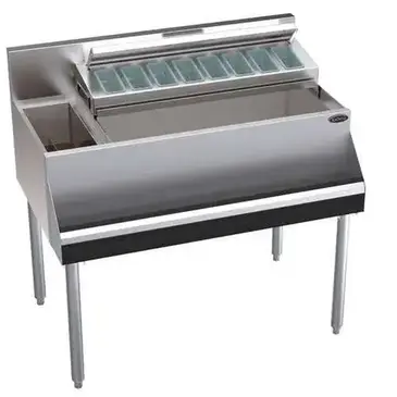 Krowne Metal KR24-MS38R-10 Underbar Ice Bin/Cocktail Station, Bottle Well Bin