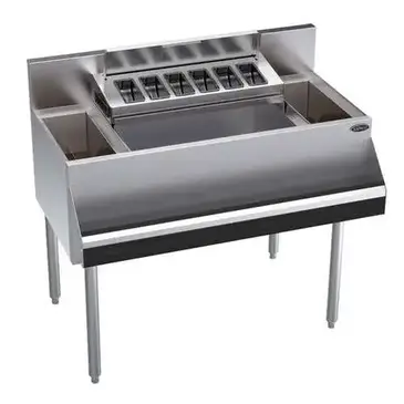 Krowne Metal KR24-MS40C Underbar Ice Bin/Cocktail Station, Bottle Well Bin