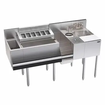 Krowne Metal KR24-MX60-10 Underbar Ice Bin/Cocktail Station, Blender Station