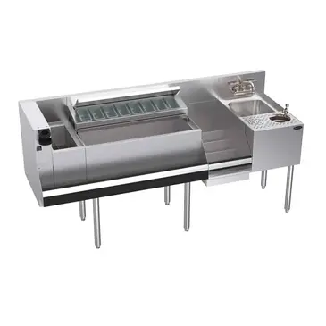 Krowne Metal KR24-MX68B-10 Underbar Ice Bin/Cocktail Station, Blender Station