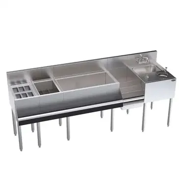 Krowne Metal KR24-MX84-10 Underbar Ice Bin/Cocktail Station, Blender Station