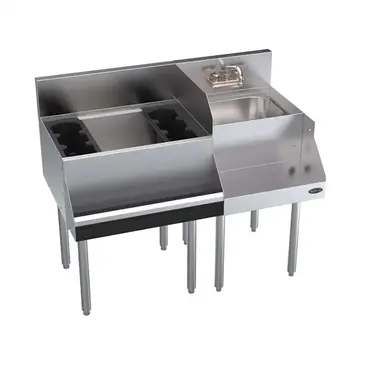 Krowne Metal KR24-W42L-10 Underbar Ice Bin/Cocktail Station, Blender Station