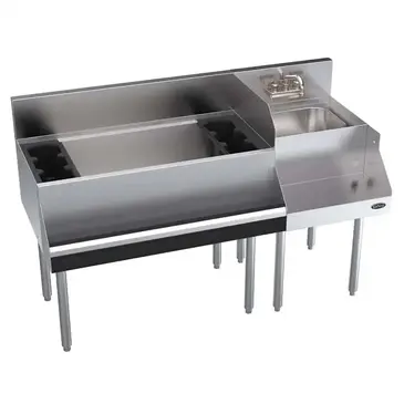 Krowne Metal KR24-W54L-10 Underbar Ice Bin/Cocktail Station, Blender Station