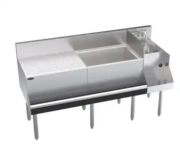 Krowne Metal KR24-W60A-10 Underbar Ice Bin/Cocktail Station, Blender Station