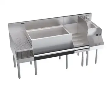 Krowne Metal KR24-W66C-10 Underbar Ice Bin/Cocktail Station, Blender Station