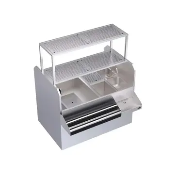 Krowne Metal KRPT-54BLP-10 Underbar Ice Bin/Cocktail Station, Pass-Thru Combo