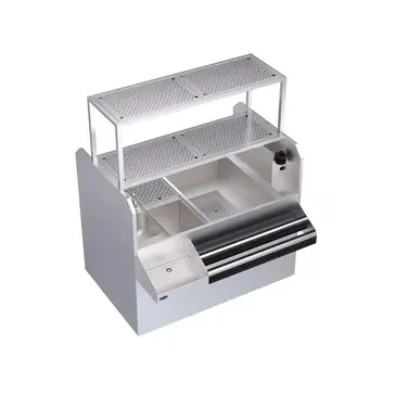 Krowne Metal KRPT-54BRP-10 Underbar Ice Bin/Cocktail Station, Pass-Thru Combo