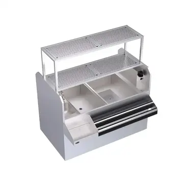 Krowne Metal KRPT-60RP-10 Underbar Ice Bin/Cocktail Station, Pass-Thru Combo