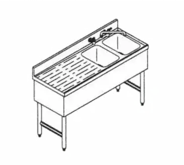 LaCrosse Cooler SD42R Underbar Sink Units