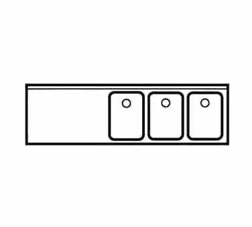 LaCrosse Cooler SD63R Underbar Sink Units