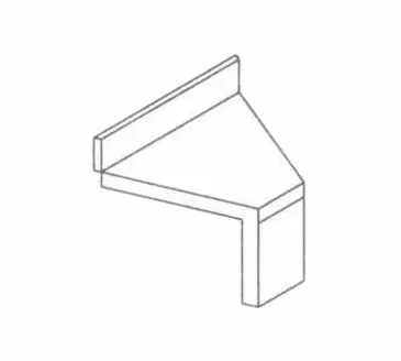 LaCrosse Cooler SDFSR45 Underbar Corner/Angle Filler