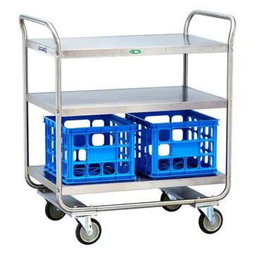 Lakeside Manufacturing 2444 Cart, Bussing Utility Transport, Metal