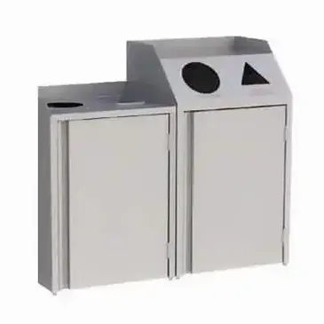 Lakeside Manufacturing 4312 Recycling Receptacle / Container, Metal