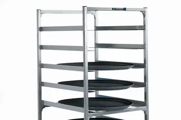 Lakeside Manufacturing 8580 Oval Tray Storage Rack, Mobile