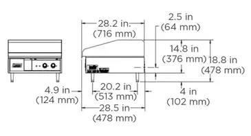 Lang Manufacturing 124T Griddle, Electric, Countertop