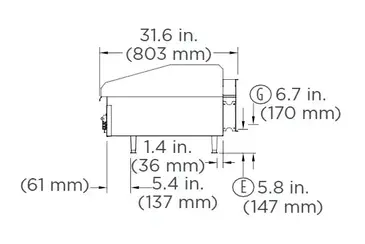 Lang Manufacturing 224S Griddle, Gas, Countertop