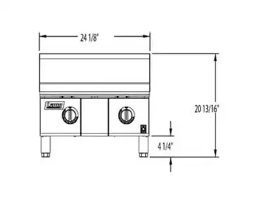 Lang Manufacturing 224ZSDC Griddle, Gas, Countertop