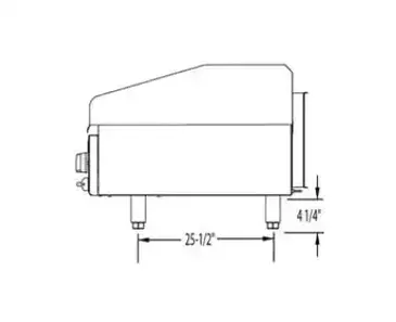 Lang Manufacturing 224ZTDC Griddle, Gas, Countertop