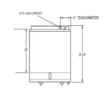 Lang Manufacturing 224ZTDC Griddle, Gas, Countertop