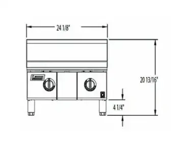 Lang Manufacturing 236ZTD Griddle, Gas, Countertop