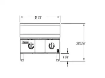 Lang Manufacturing 248ZTD Griddle, Gas, Countertop