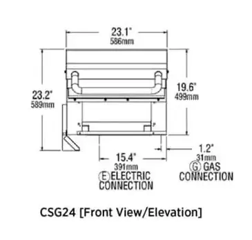 Lang Manufacturing CSG24 Griddle with Platens, Gas